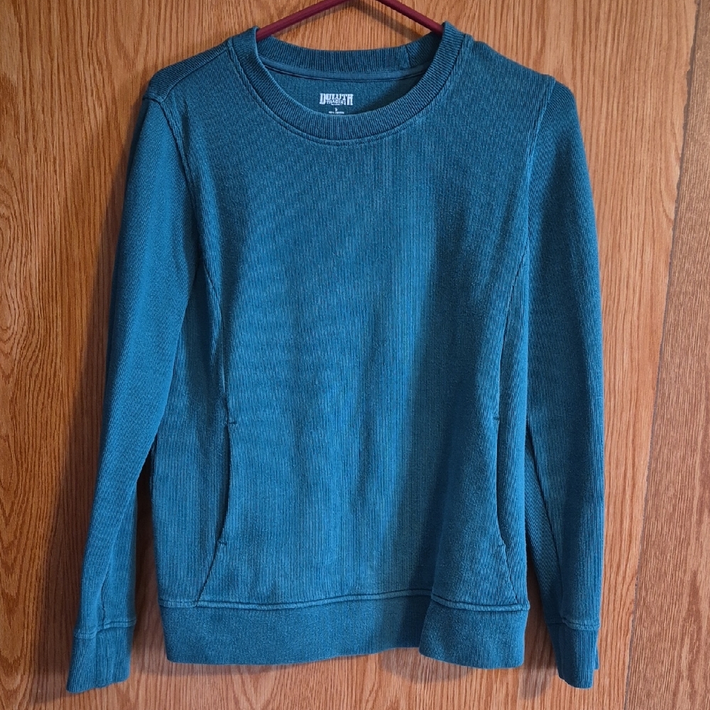 Duluth Trading Co Teal Sweatshirt